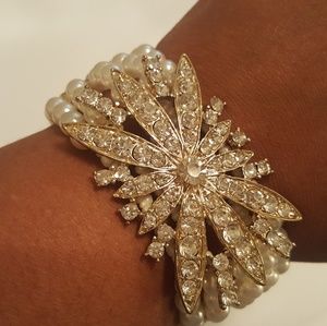 Faux Pearl accent bracelet